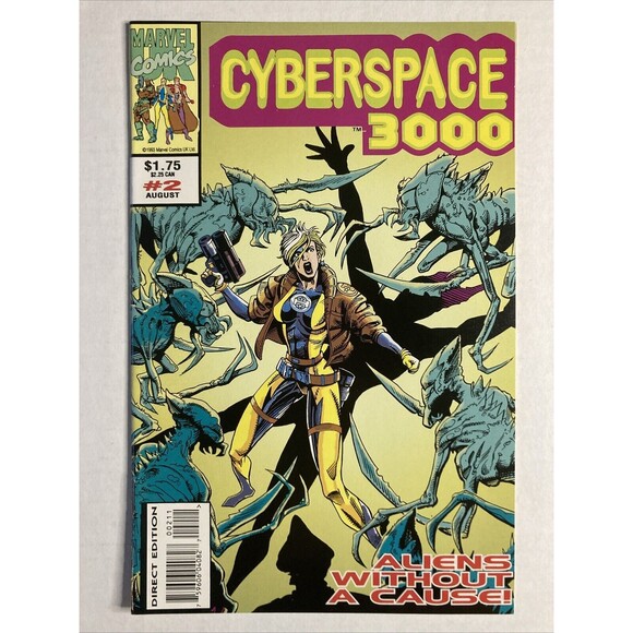 Cyberspace 3000 (1993) Marvel UK Comic Book Set 1-2 • Galactus, Aliens - Picture 3 of 5